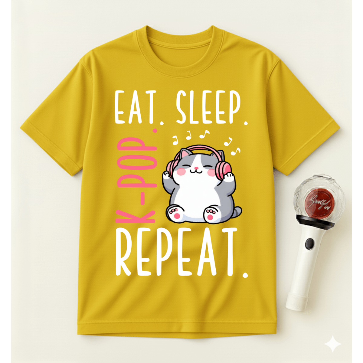EAT SLEEP K-POP REPEAT T-SHIRT