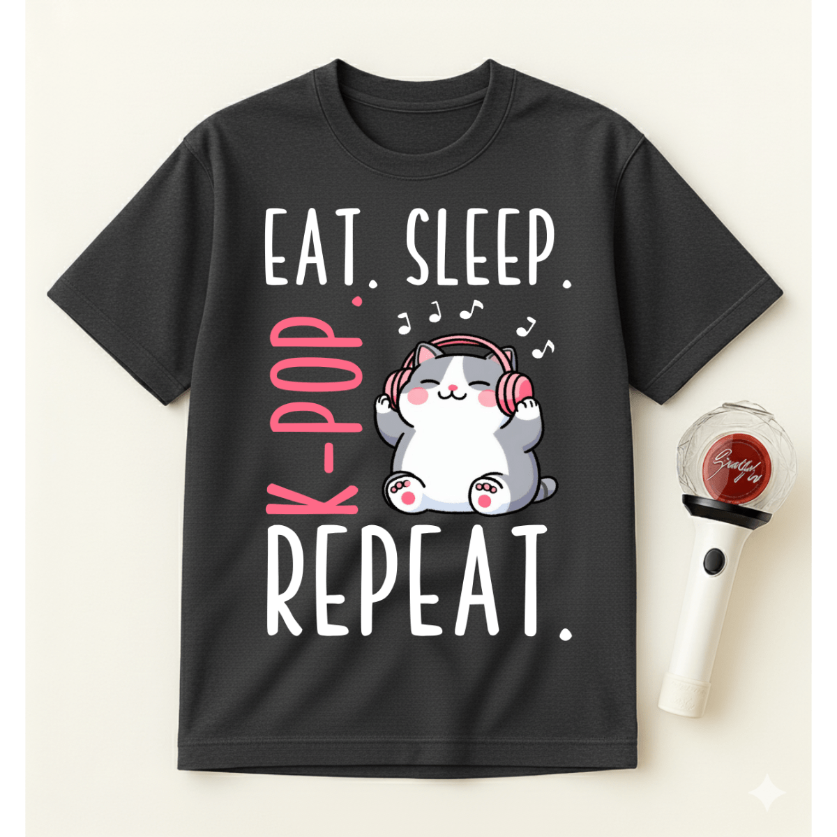 EAT SLEEP K-POP REPEAT T-SHIRT