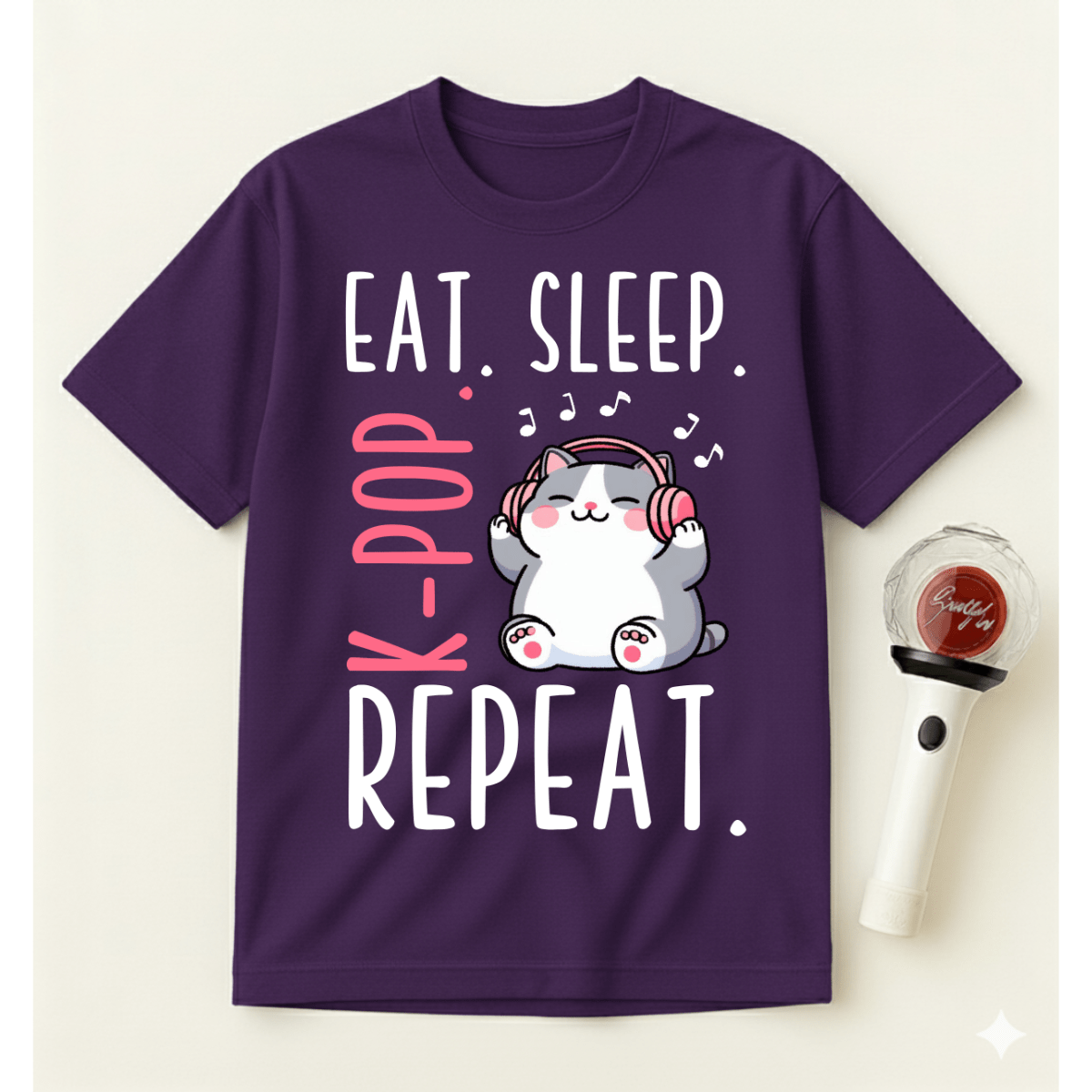 EAT SLEEP K-POP REPEAT T-SHIRT