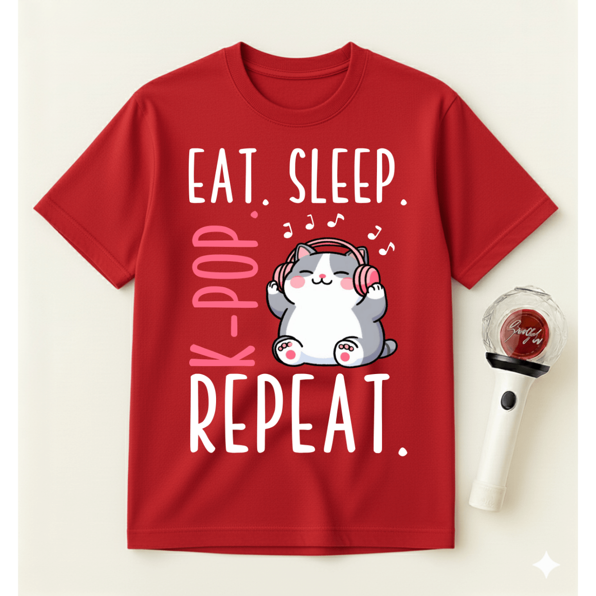 EAT SLEEP K-POP REPEAT T-SHIRT