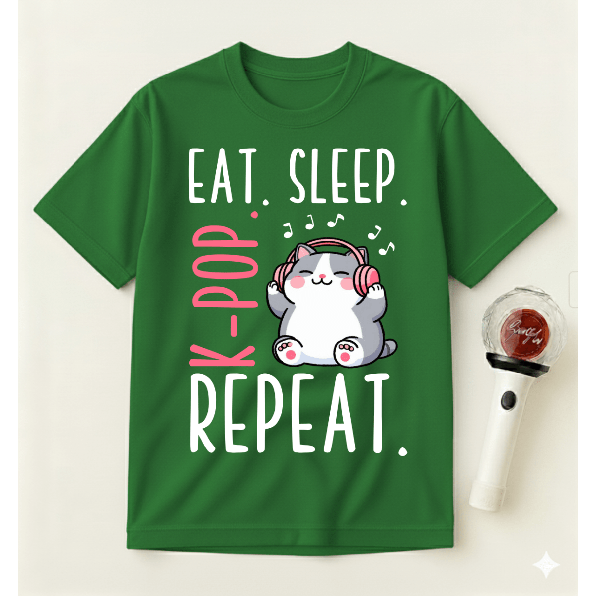 EAT SLEEP K-POP REPEAT T-SHIRT