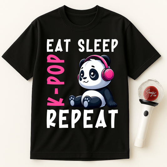 EAT SLEEP K-POP REPEAT UNISEX T-SHIRT