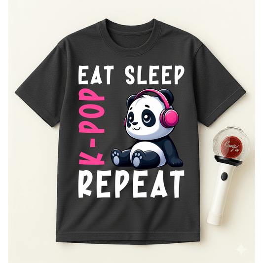 EAT SLEEP K-POP REPEAT T-SHIRT