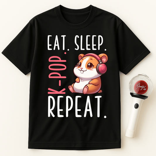 EAT SLEEP K-POP REPEAT UNISEX T-SHIRT