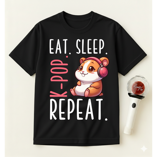 EAT SLEEP K-POP REPEAT T-SHIRT