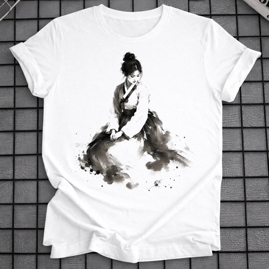 KOREAN INK PORTRAIT T-SHIRT