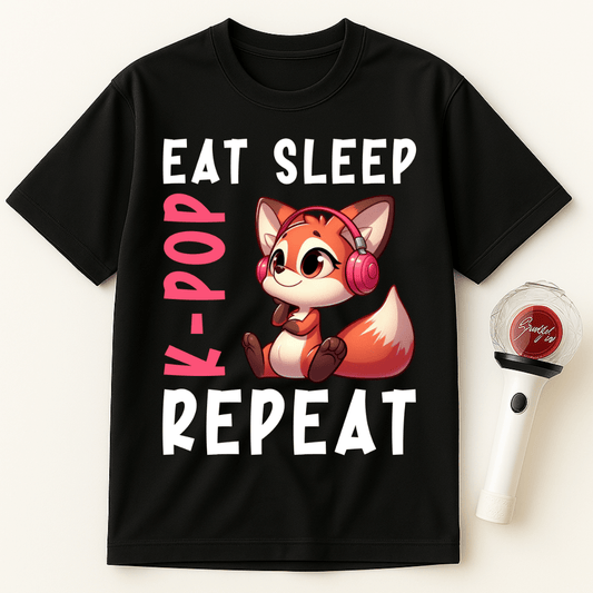 EAT SLEEP K-POP REPEAT UNISEX T-SHIRT