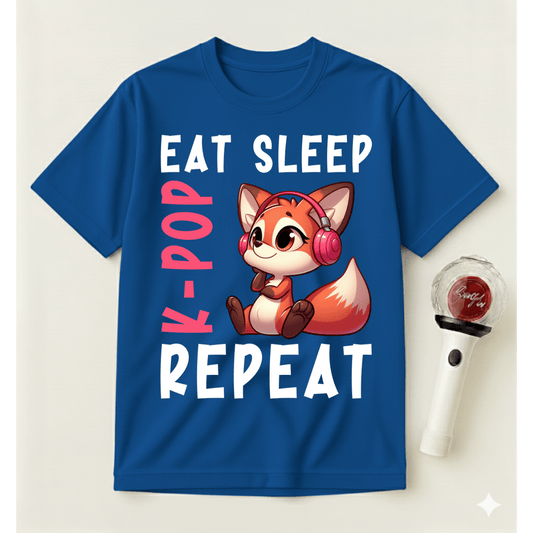 EAT SLEEP K-POP REPEAT T-SHIRT