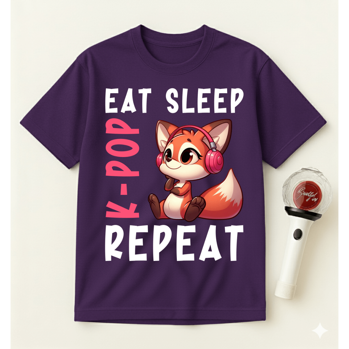 EAT SLEEP K-POP REPEAT T-SHIRT