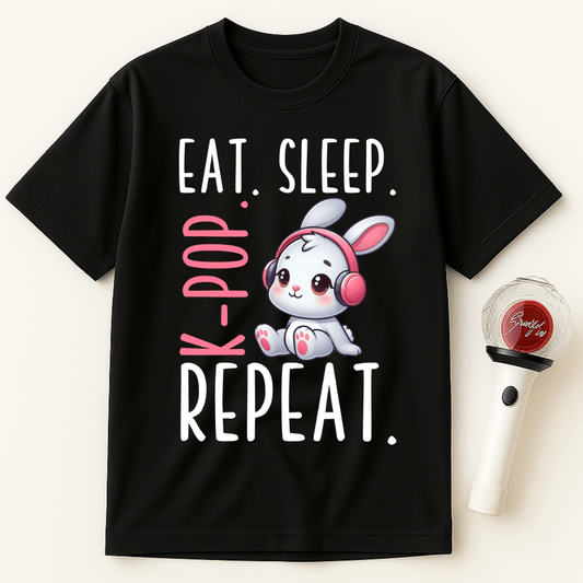 EAT SLEEP K-POP REPEAT UNISEX T-SHIRT