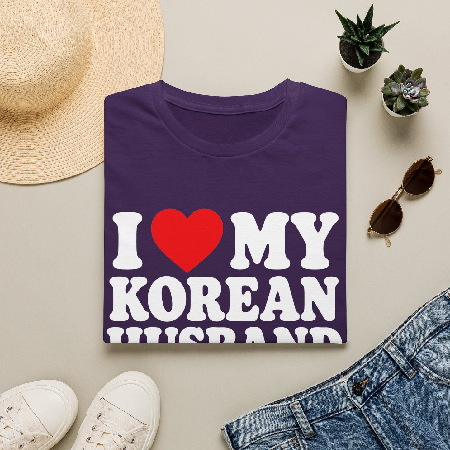 I LOVE MY KOREAN HUSBAND T-SHIRT