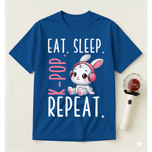 EAT SLEEP K-POP REPEAT T-SHIRT
