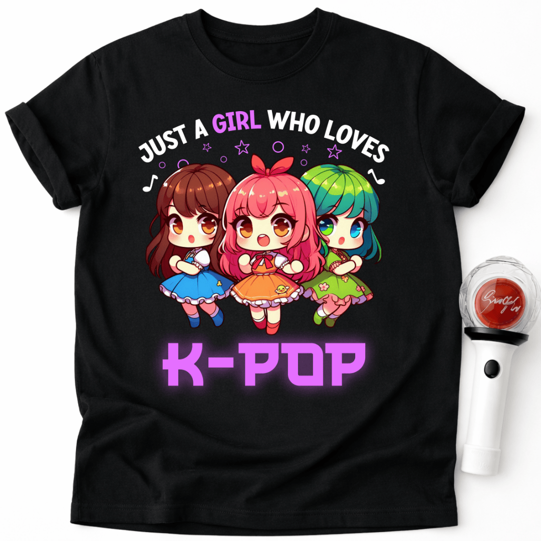 NIEDLICHE K-POP-MÄDCHEN T-SHIRT