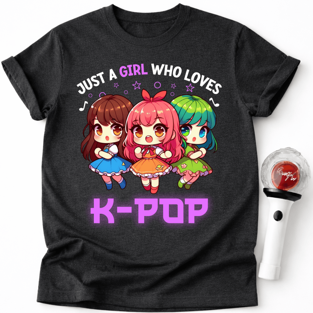 NIEDLICHE K-POP-MÄDCHEN T-SHIRT