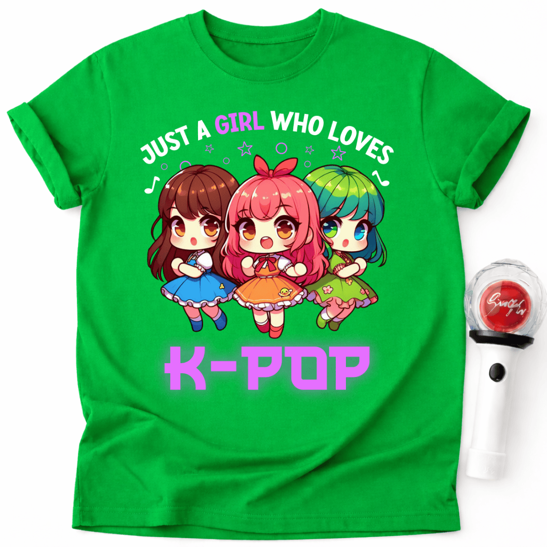 NIEDLICHE K-POP-MÄDCHEN T-SHIRT