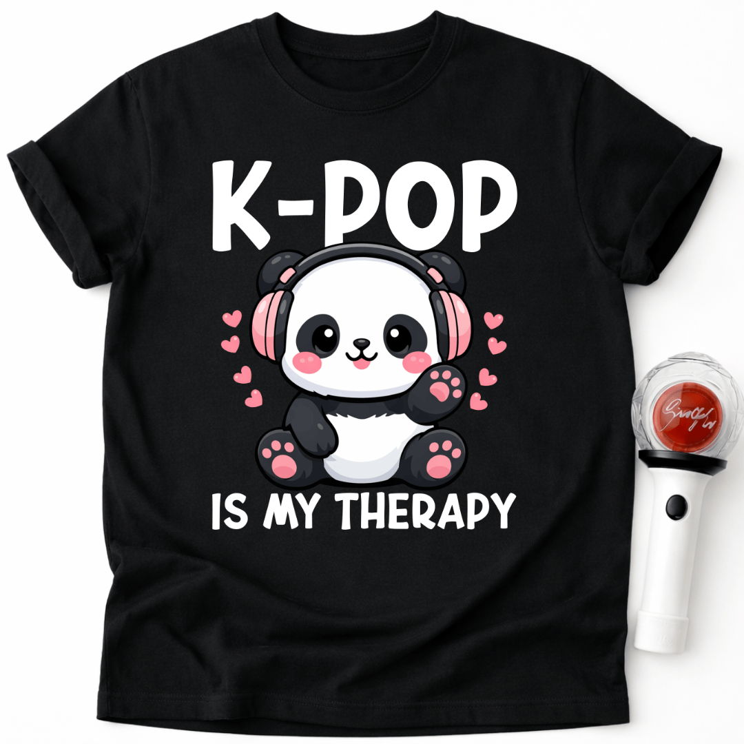 K-POP IS MY THERAPY PANDA T-SHIRT