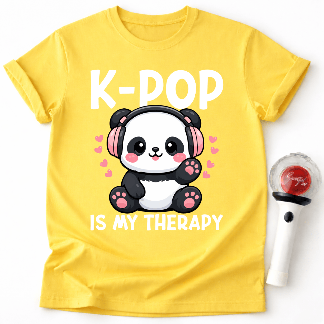 K-POP IS MY THERAPY PANDA T-SHIRT