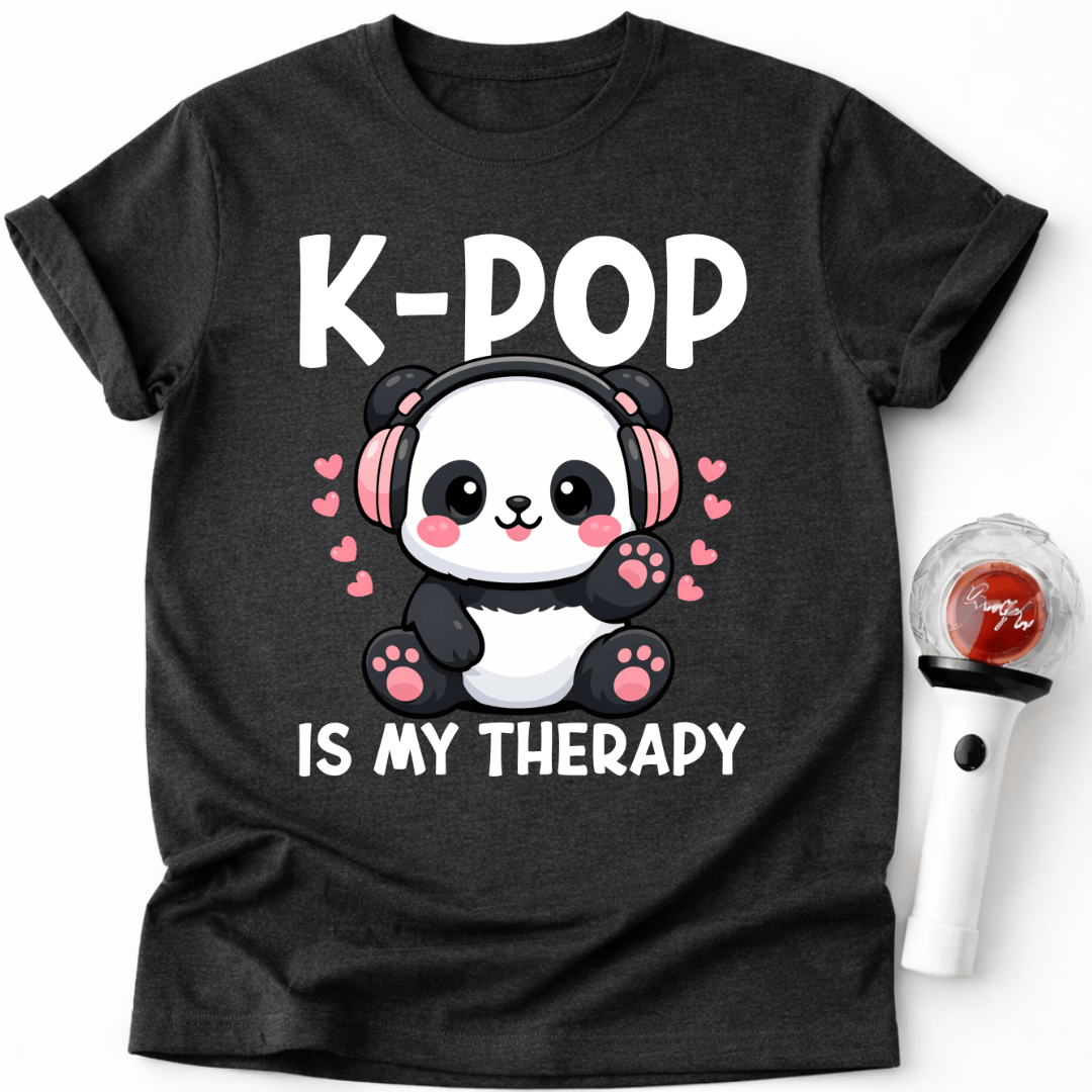 K-POP IS MY THERAPY PANDA T-SHIRT
