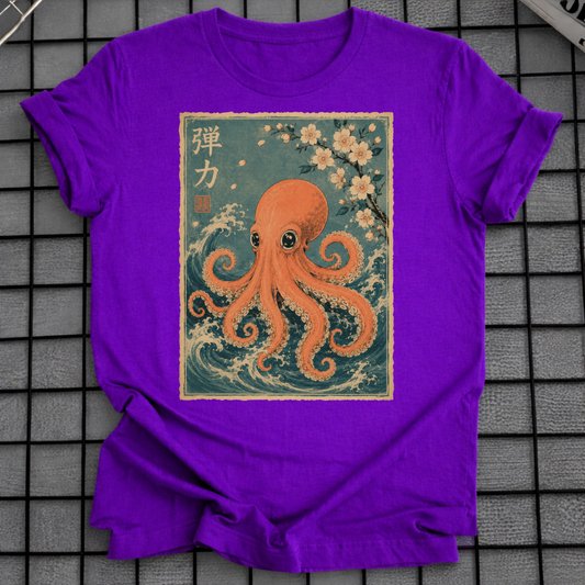 JAPANISCHER KIRSCHBLÜTEN-KRAKEN-T-SHIRT