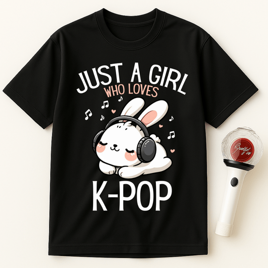JUST A GIRL WHO LOVES K-POP UNISEX T-SHIRT