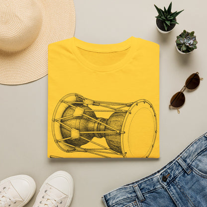 Jamgu Korean Drum T-Shirt — Traditional Janggu Illustration