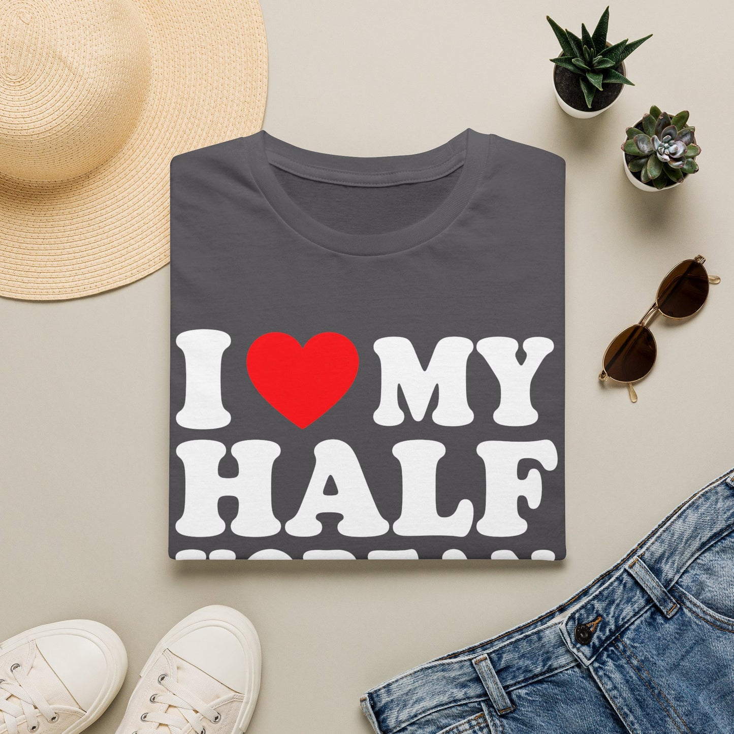 I LOVE MY HALF KOREAN WIFE T-SHIRT