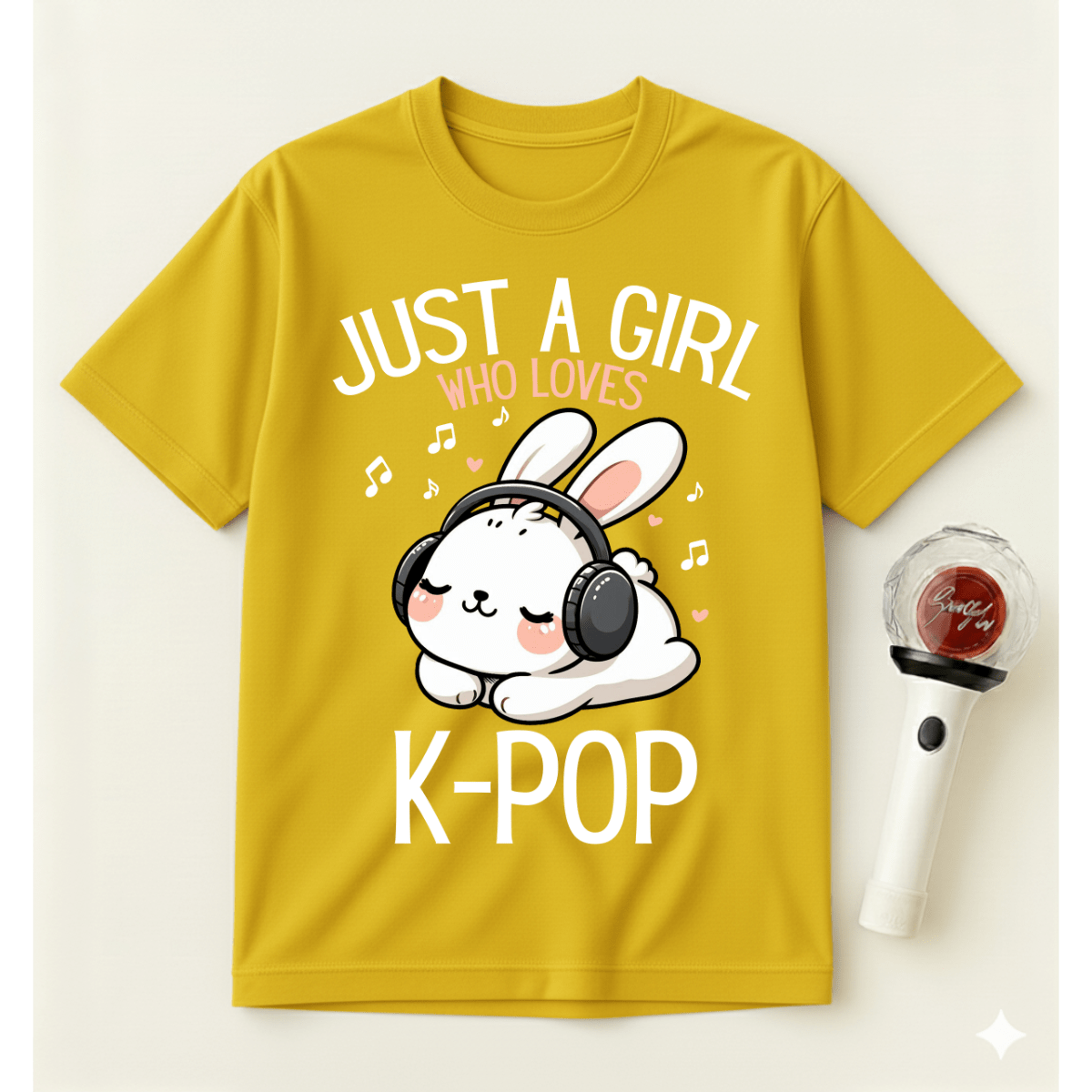 JUST A GIRL WHO LOVES K-POP T-SHIRT