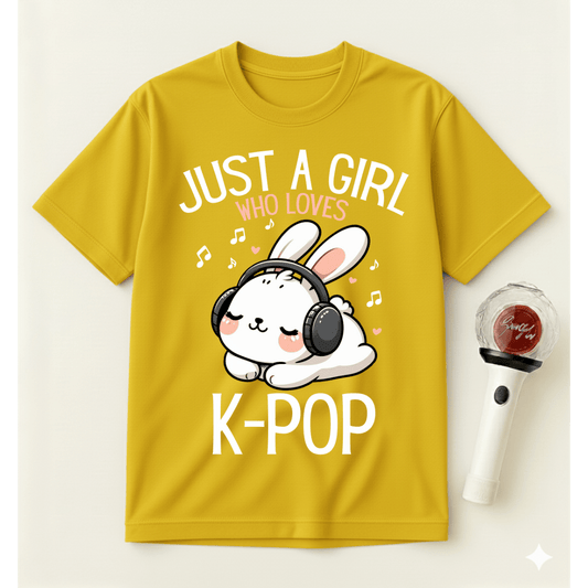 JUST A GIRL WHO LOVES K-POP T-SHIRT