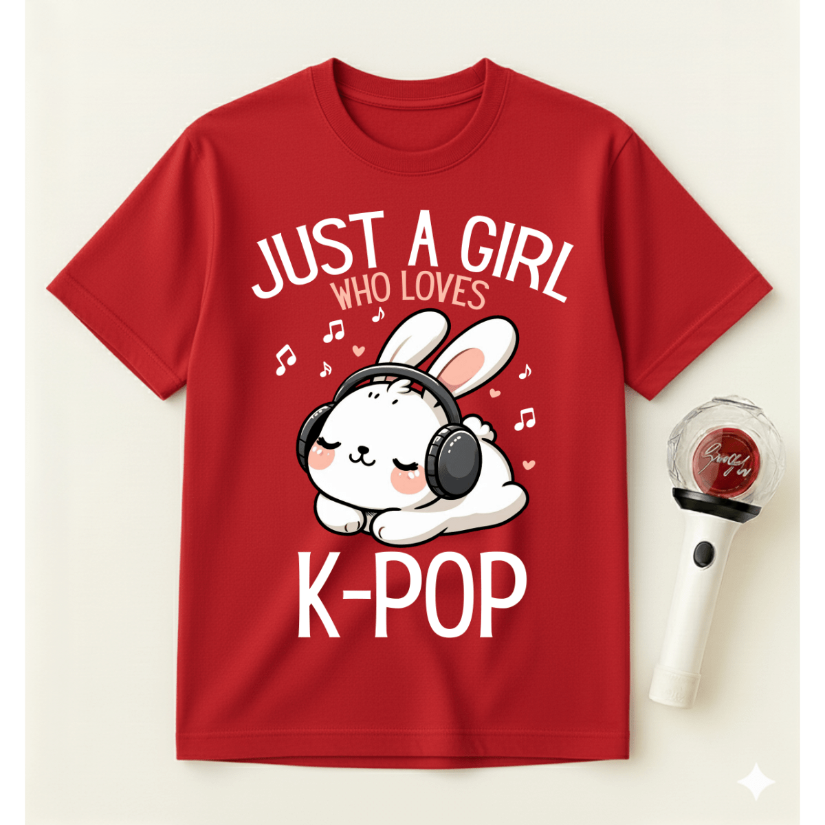 JUST A GIRL WHO LOVES K-POP T-SHIRT