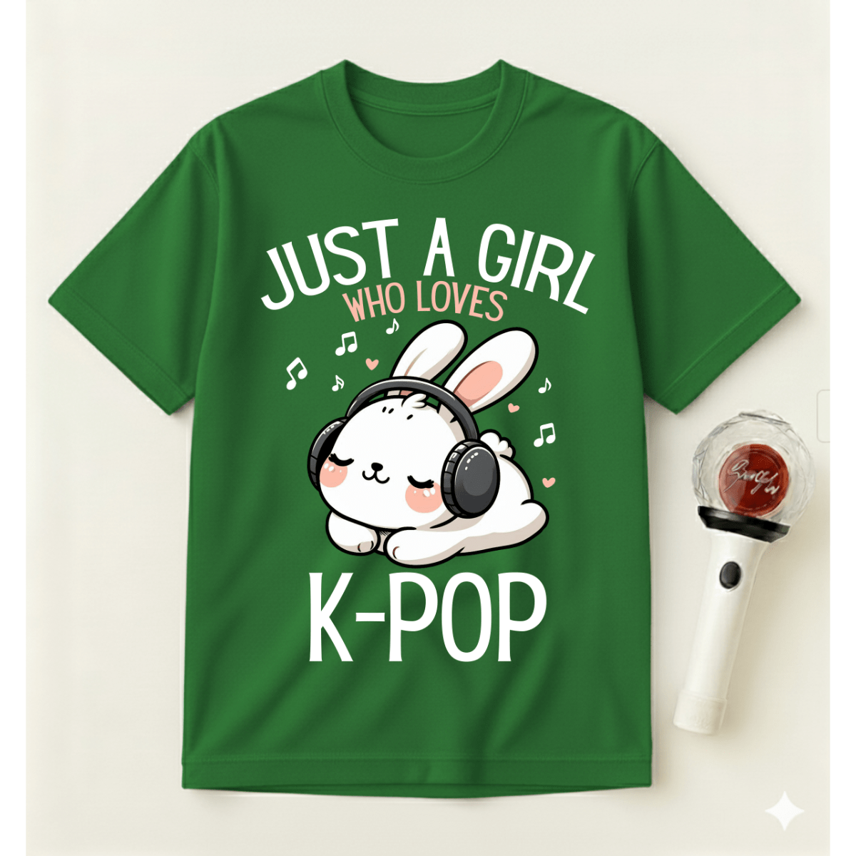 JUST A GIRL WHO LOVES K-POP T-SHIRT