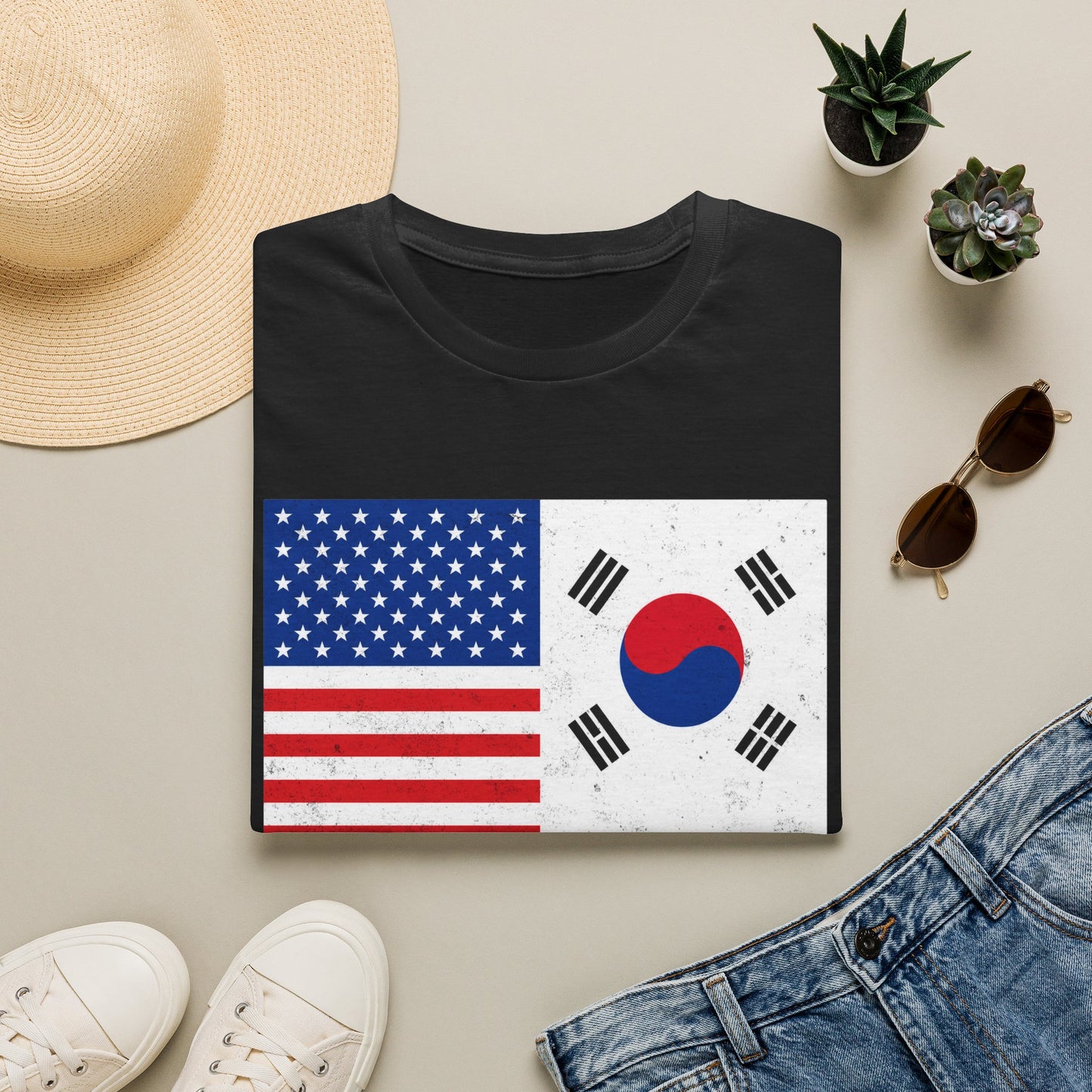 USA & South Korea Flag T-Shirt — "Yes, I'm Both of Them" Patriotic Korean-American Tee