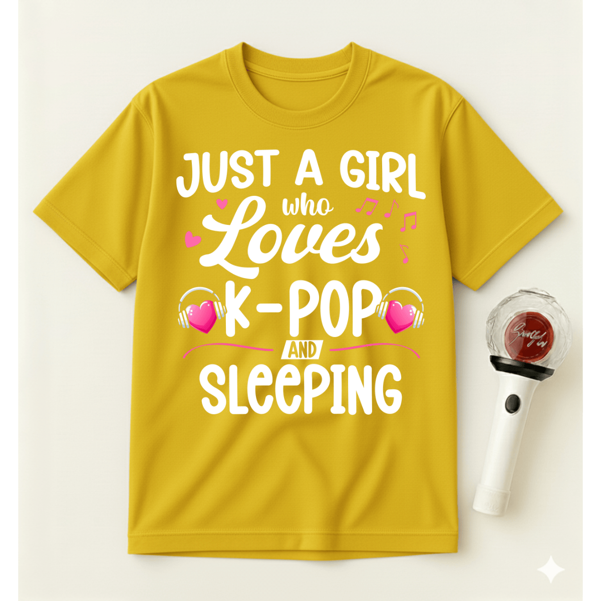 JUST A GIRL WHO LOVES K-POP AND SLEEPING T-SHIRT