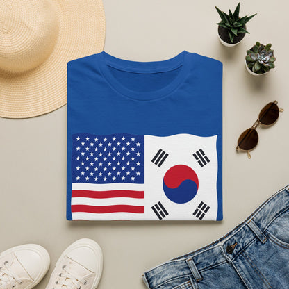 USA South Korea Flag T-Shirt – American & Korean Friendship Tee