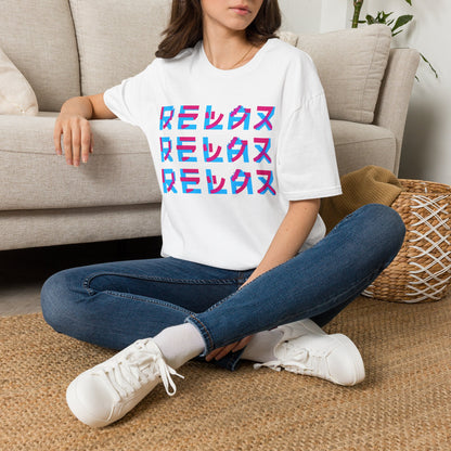 Relax Japanese Graphic T-Shirt — Retro Vaporwave Kanji Tee
