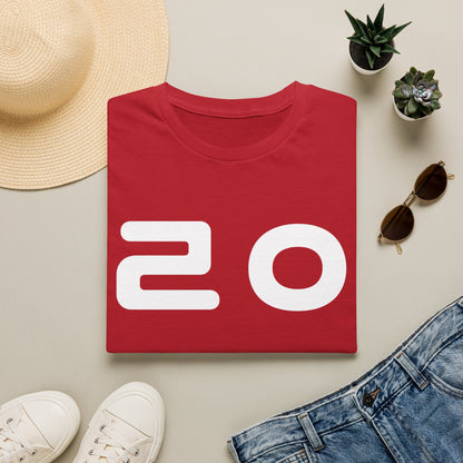20 Graphic T‑Shirt — Bold Minimalist Number Tee
