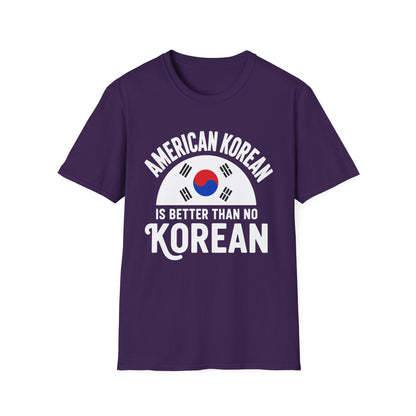 American Korean T-Shirt — 'American Korean' Graphic Tee with South Korea Flag