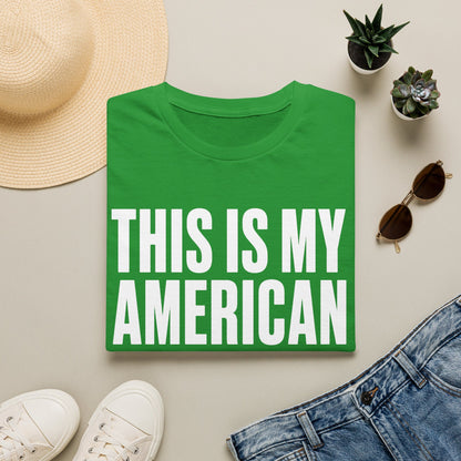T-Shirt — "This Is My American Costume (I’m Really Half Korean)" Graphic Tee