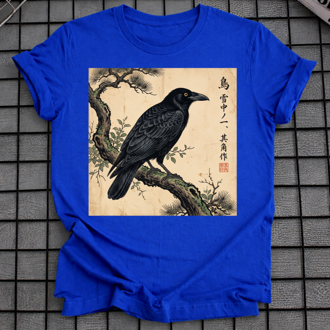 JAPANISCHES KRÄHEN-T-SHIRT