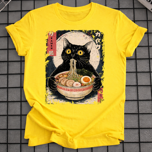 BLACK CAT NOODLE T-SHIRT