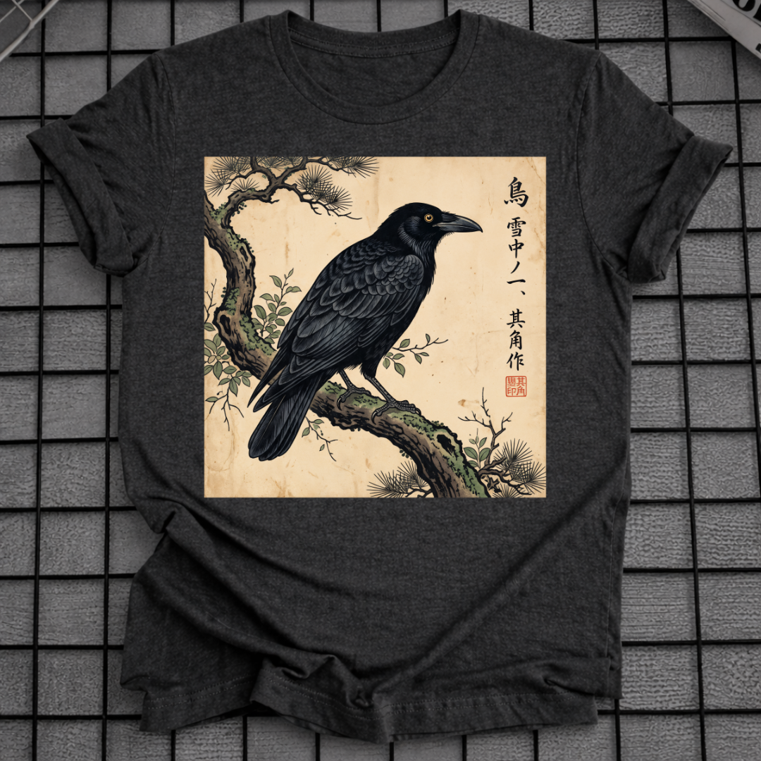 JAPANISCHES KRÄHEN-T-SHIRT