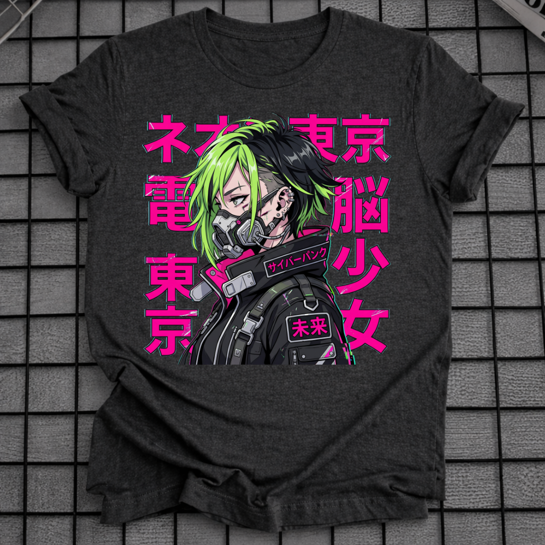 CYBERPUNK TOKYO GIRL T-SHIRT