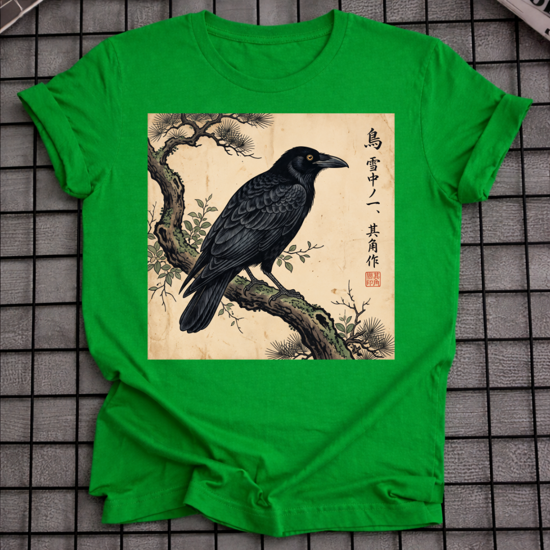 JAPANISCHES KRÄHEN-T-SHIRT
