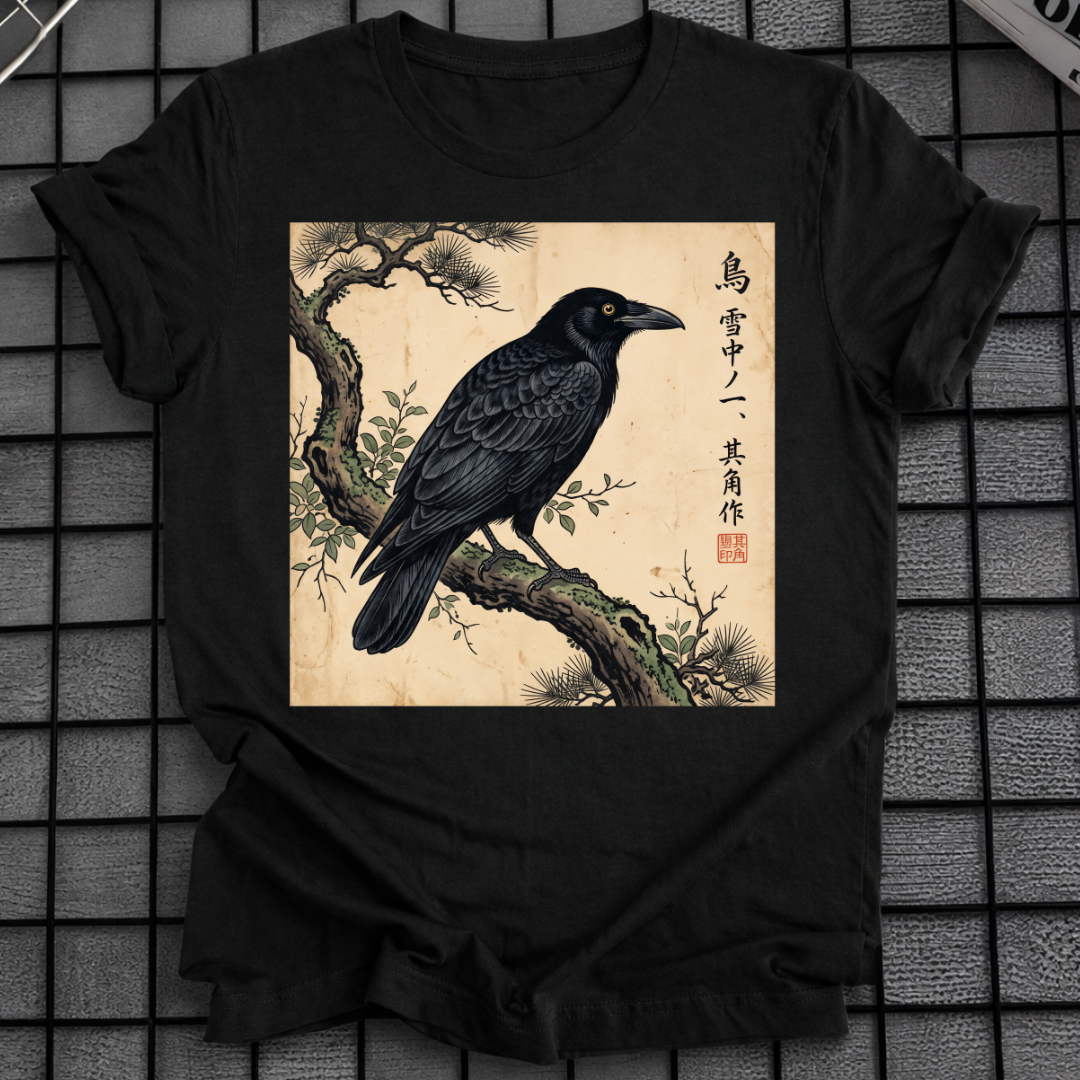 JAPANISCHES KRÄHEN-T-SHIRT