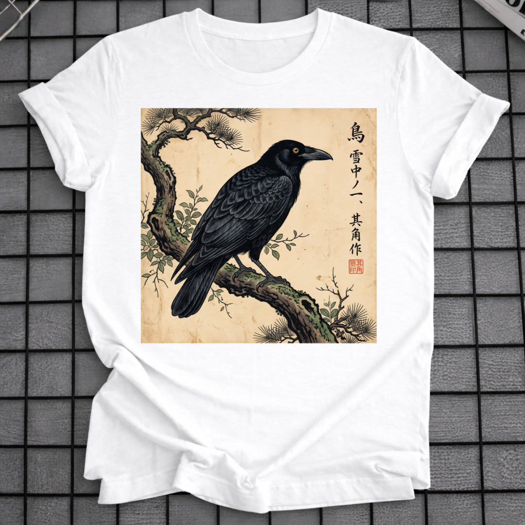 JAPANISCHES KRÄHEN-T-SHIRT