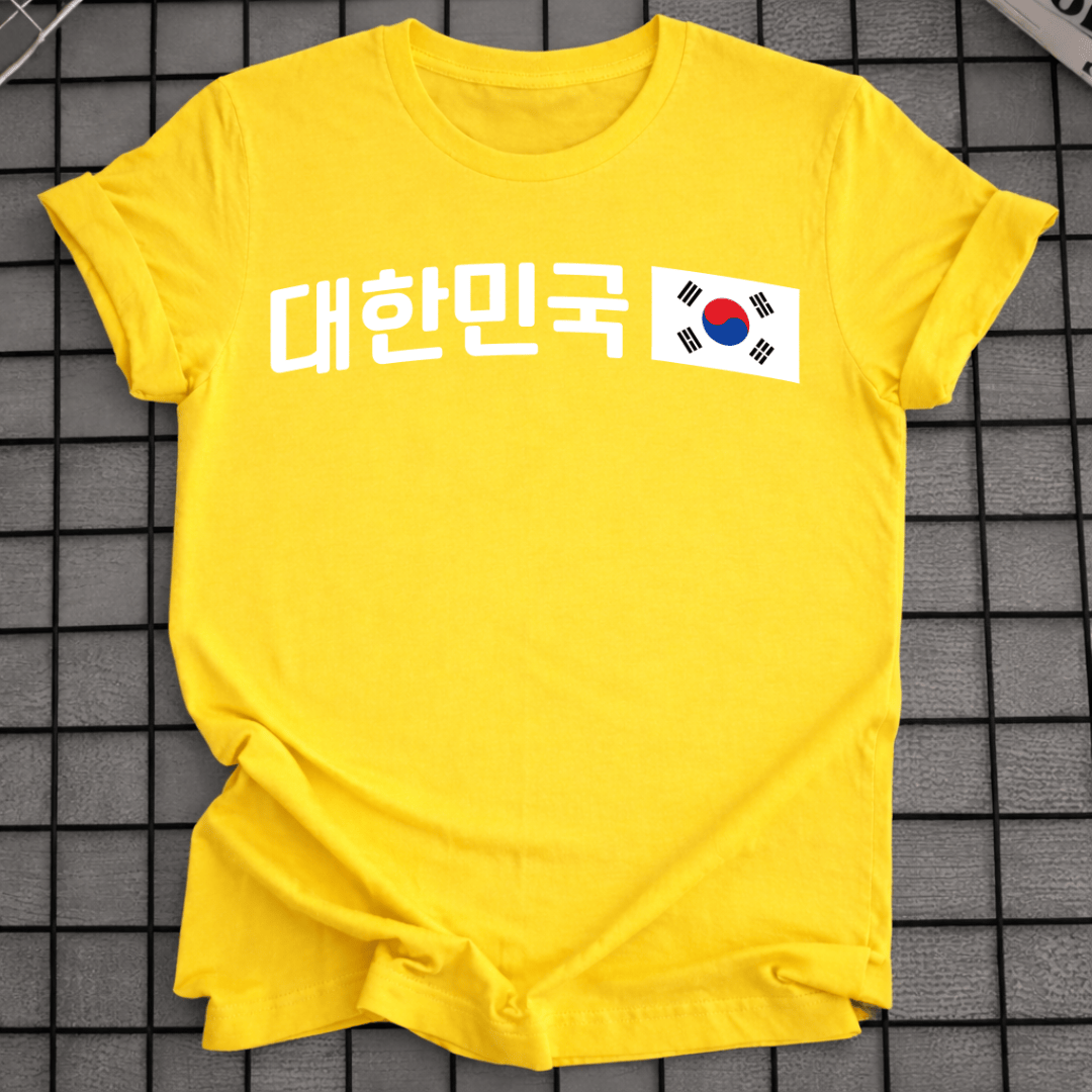SÜDKOREA FLAGGEN-T-SHIRT