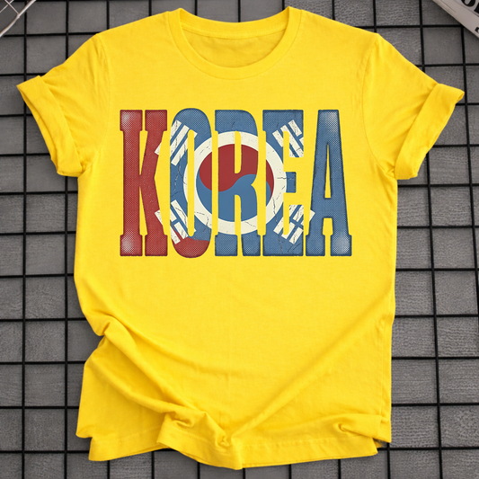 RETRO KOREAN FLAG T-SHIRT