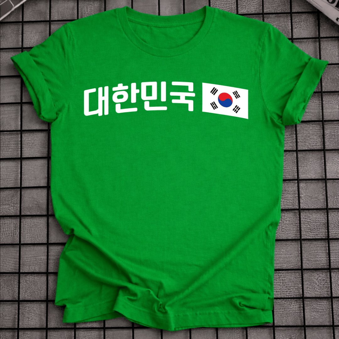 SÜDKOREA FLAGGEN-T-SHIRT