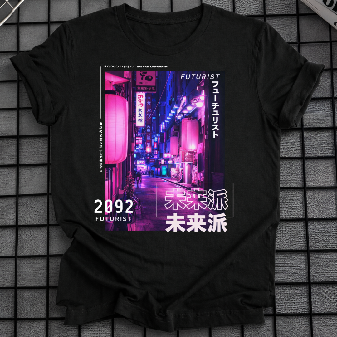 JAPANISCHES CYBERPUNK-ÄSTHETIK-T-SHIRT