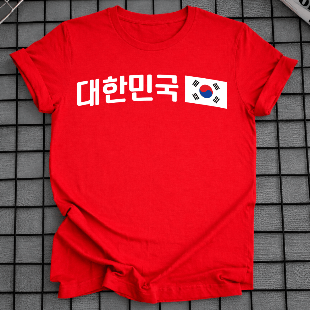 SÜDKOREA FLAGGEN-T-SHIRT
