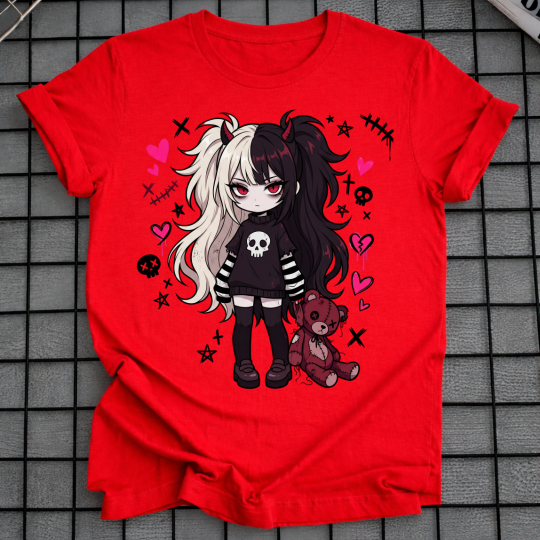 GOTHIC KAWAII GIRL T-SHIRT